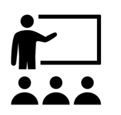 A person pointing at a whiteboard Description automatically generated